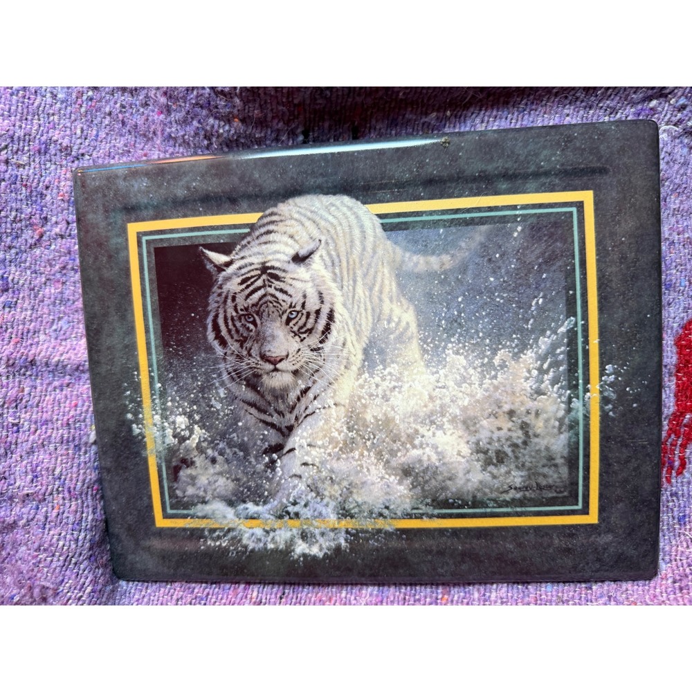 Bradford Exchange White Lightning White Tiger Plate John Seerey-Lester 1998